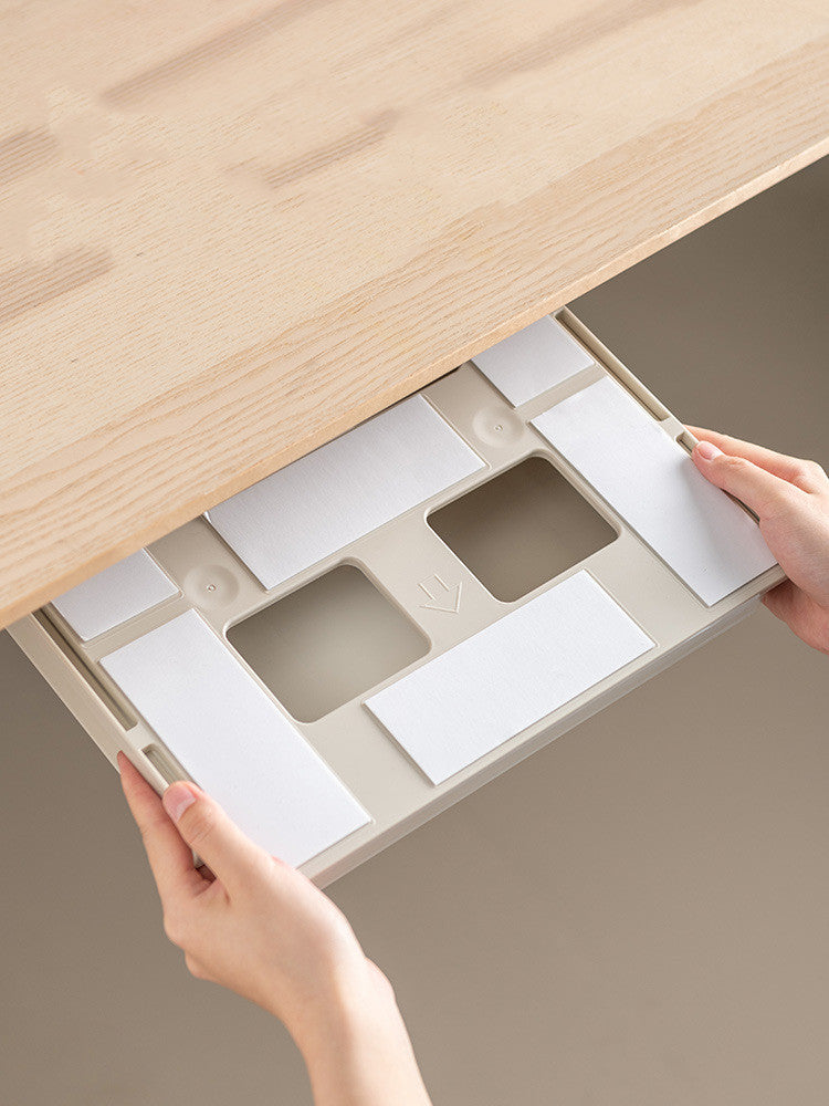 Under Desk Adhesive Drawer Storage Organizer Box